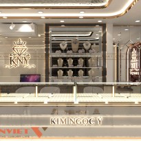 Thiết kế tiệm vàng Kim Ngọc Ý ấn tượng, hiện đại